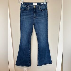 Frame Denim Women's Dark Blue Flare Jeans